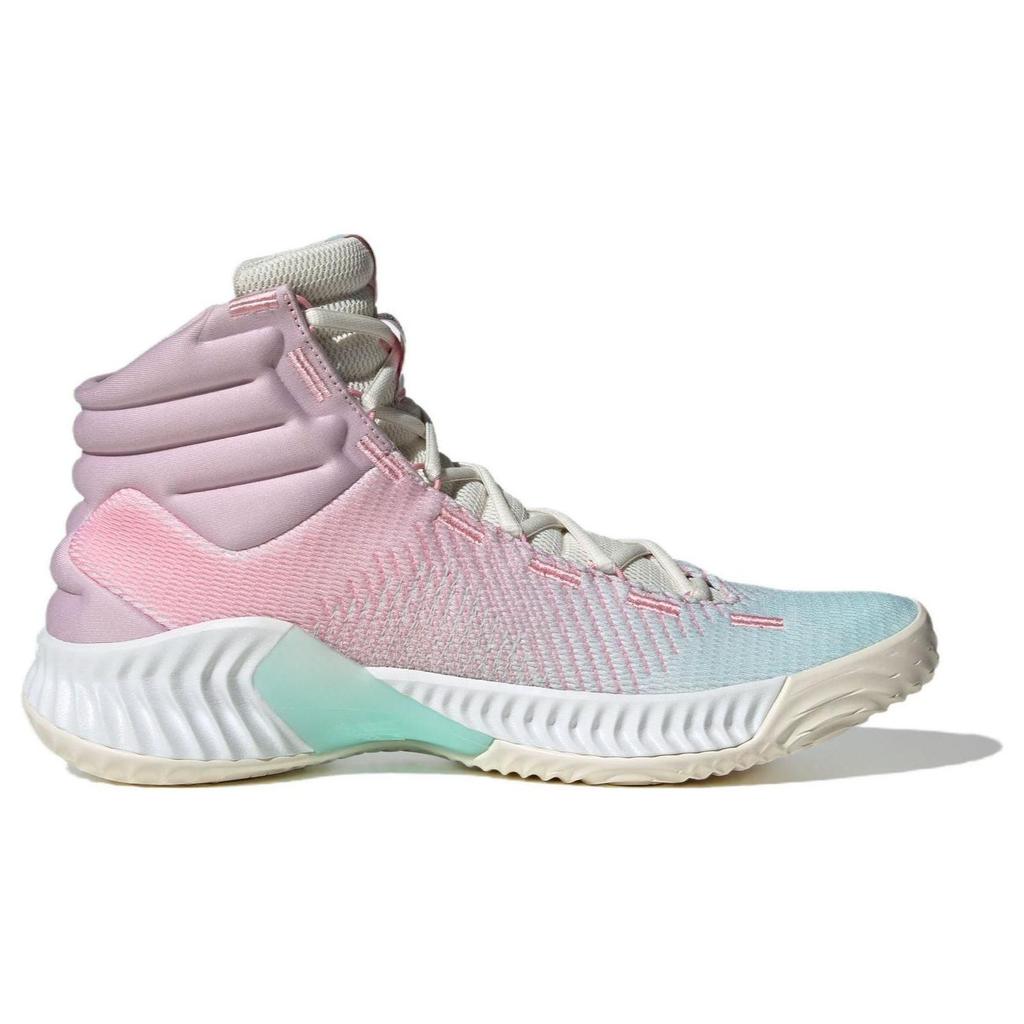 Adidas Pro Bounce Mid 2018 Pink Blue Unisex Sneakers White IG4496