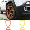 JeCar ABS 1.4 Wheel Hub Tire Decoration Cover Trim Stickers Frame For Jeep Renegade 2016-2018 Car Exterior