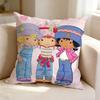 Cute girl SStrawberry SShortcake  Pillow Case Square DoubleSided Sofa Cushion Cover Bedroom Bedside Pillow
