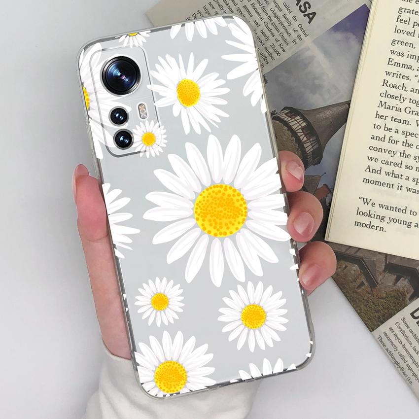 For Xiaomi Black Shark 1 2 3 4 5 Pro 12 12S 12X 12T 13 15T Elegant Flower Phone Case Soft Transparent Silicone Shockproof Shell For Xiaomi Bumper Capa