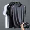 Men's Summer Quick-Dry Loose Fit Ice Cool Breathable Fitness Running T-Shirt, Plus Size, Short Sleeve Sportswear