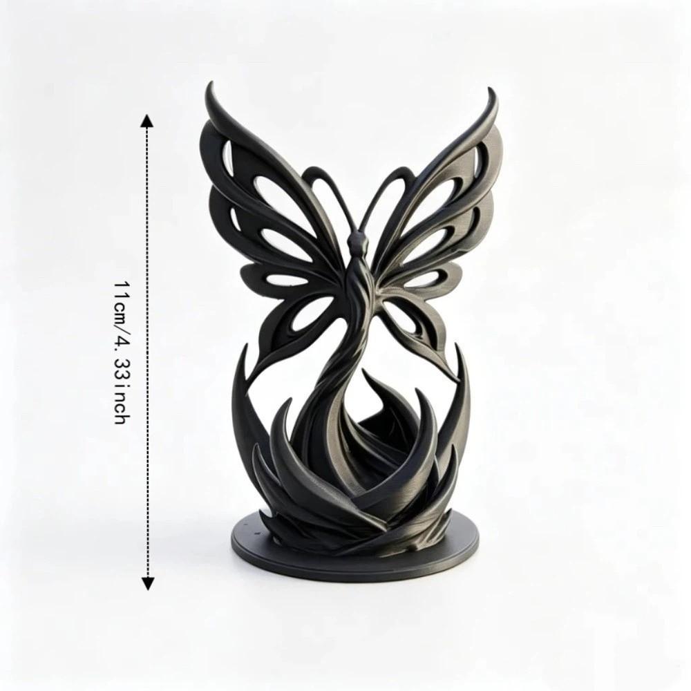 Hollow Twist Butterfly Statue Minimalist Desktop Art Ornament Abstract Butterfly Sculpture Home