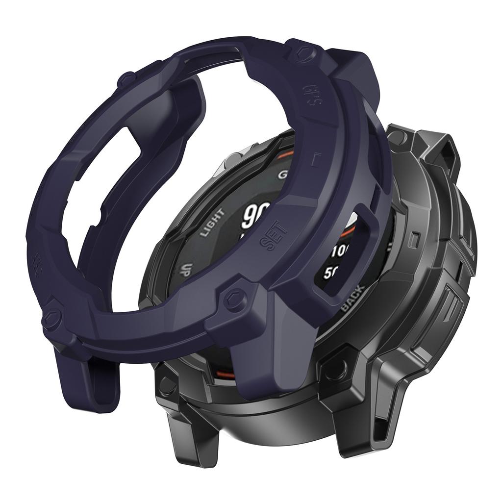 Для Garmin Instinct 3 Solar 50мм ТПУ Чехол для часов Полый Прочный Бампер