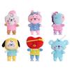 Плюшевая игрушка Bt21 Мягкая кукла Tata Mang Chimmy Rj Koya Cooky Shooky Van Kpop Bts