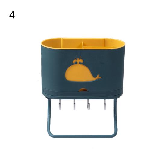 Настенный лоток для столовых приборов с поддоном для сбора капель, прочный держатель для палочек из полипропилена, кухонный гаджет