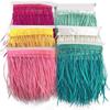 1Meters Pruning Goose Feathers Trim Tassel Fringe Ribbon Tape 6-8" Pheasant Feather for Crafts Costume Sewing Trimmings Carnival