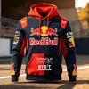 Мужская весенне-осенняя одежда Red Bull F1 Racing и для мотоциклистов 2026 года, нишевый стиль Red Bull, новый стиль с принтом, с длинным рукавом