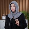 New Ear Protection Winter Balaclava Windproof Drawstring Hooded Beanie Hats Warm Scarf Hat Unisex