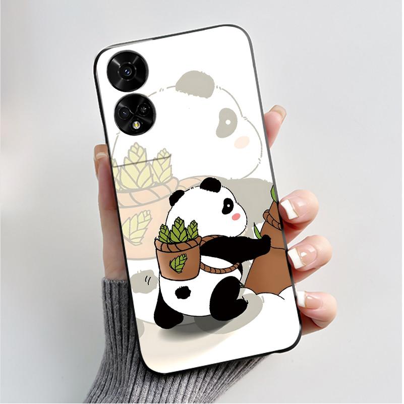 Printing Pattern Case For TCL 50 5G/TCL 50 XE Nxtpaper 5G/TCL 50XE 5G Soft Silicone Black Shell Cover Cute Flower Cartoon Casing