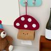 Unique Fabric Mushroom Wall Mounted Tissue Dispenser for Bathroom Kitchen or Office Storage Solution Daily Use