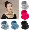 Зимний флисовый шарф, утепленный теплый осенне-зимний шарф, женские плюшевые шарфы, двухслойный шейный платок, шарф, кольцо