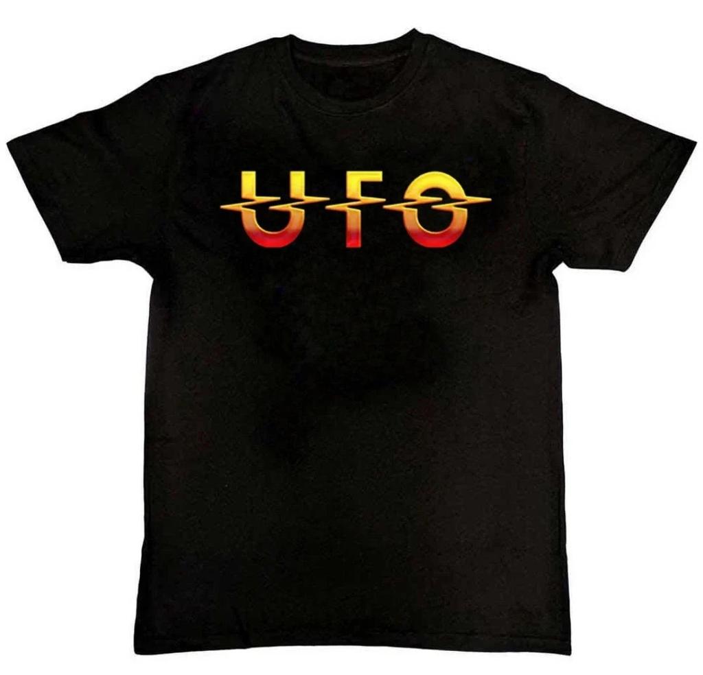 UFO band logo Graphic Print Unisex Mens 100% Cotton T-shirt Mens Tees Top