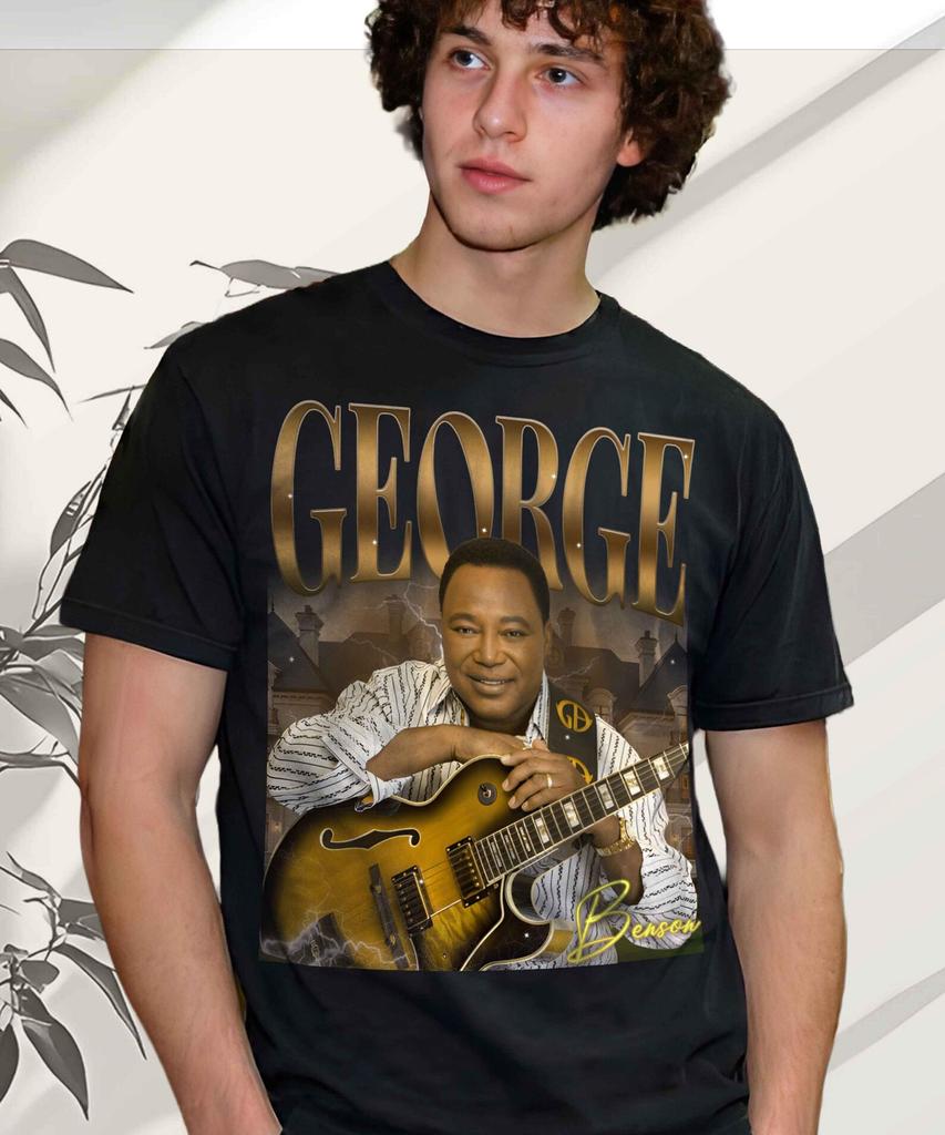 George Benson Guitarist T-Shirt and kids tshirt: Vintage Music Tribute Apparel
