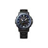 CASIO 100 meters waterproof solar movement stainless steel case solar Quartz resin stainless steel composite strap men's watch black dial PRW-61FC-1JF