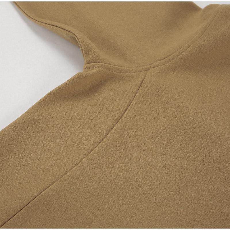 Woolen Coat Women Thick Windbreaker Double Breasted Lapel Long Sleeve Loose Jacket Commuting Casual New Fashion Autumn