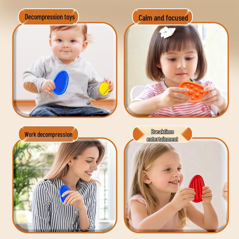 CrossFidget Sensory Stones: Soft Texture Stress Relief Toys for Children