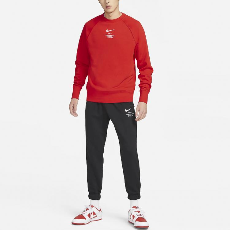 Nike Sweatshirts Men's Red Crew Neck Moderate Regular FD9893-657