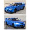 2024 New 1/24 Nissan Skyline GTR-R34 Fast & Furious Alloy Car Model Sound Light Collective Miniature Voiture Diecast Toy Vehicle Boy Gift
