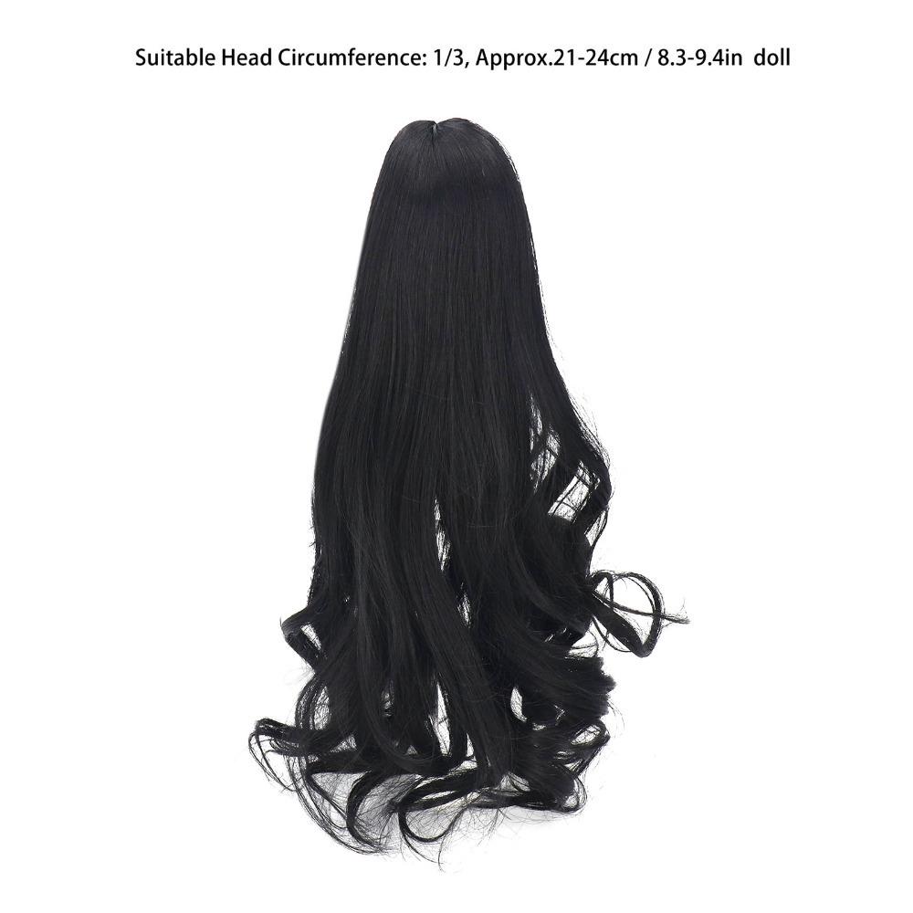 Long Curly Hair Doll Hair Wig Soft for BJD Doll Wig Doll Accessories DIY Doll Wig DIY Replacement