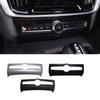 For Volvo Central Control Audio Adjustment S90 V90CC V90 2016-2025piano Black Paint Carbon Fiber Pattern Car Sticker Accessories