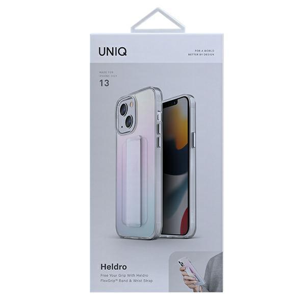 Etui do iPhone 13 UNIQ Heldro z paskiem Iridescent