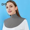 Солнцезащитная шаль для защиты шеи, мягкая, гладкая, блестящая ткань, тонкая шаль, многонаправленная защита от ультрафиолета, поддельный воротник