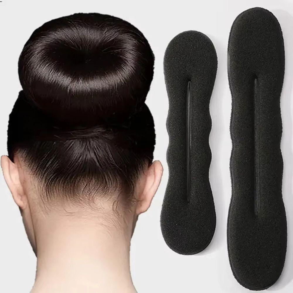 2 PCS Multifunctional Hair Bun Maker Twist Thickened Hair Curler Donut Bun Curler  Hairstyle Tools