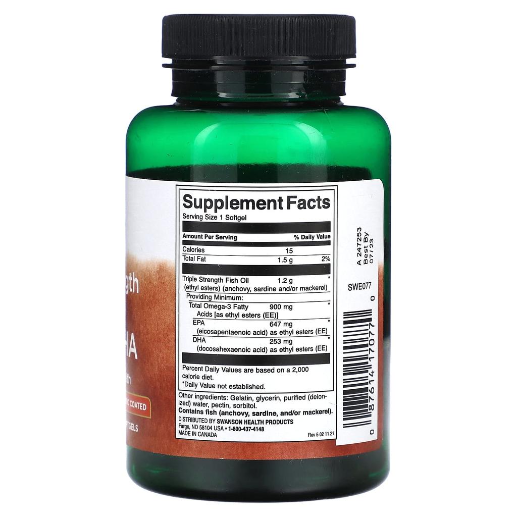3X Strength Super Epa & Dha, 900Mg, 60 Softgels