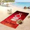 Nottingham Forest FC Personalized Printed Beach Towel Soccer Logo Support Custom Name Text Absorbent Towel For Sport Travel Special Gift
