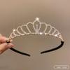 Birthday Rhinestone Crown Headband Princess Tiara Bride Wedding Crown Adult Headband Diamond Children