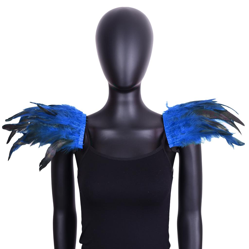 Плечевые накладки из перьев, Праздничные вечеринки, Бальные шали для выступлений, Готический стиль, Ролевые игры, Бальные аксессуары, Костюмы на Хэллоуин