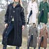 Knit Singlebreasted Womens Sweater Coat Hooded Button Tops Fashion Jacket Long