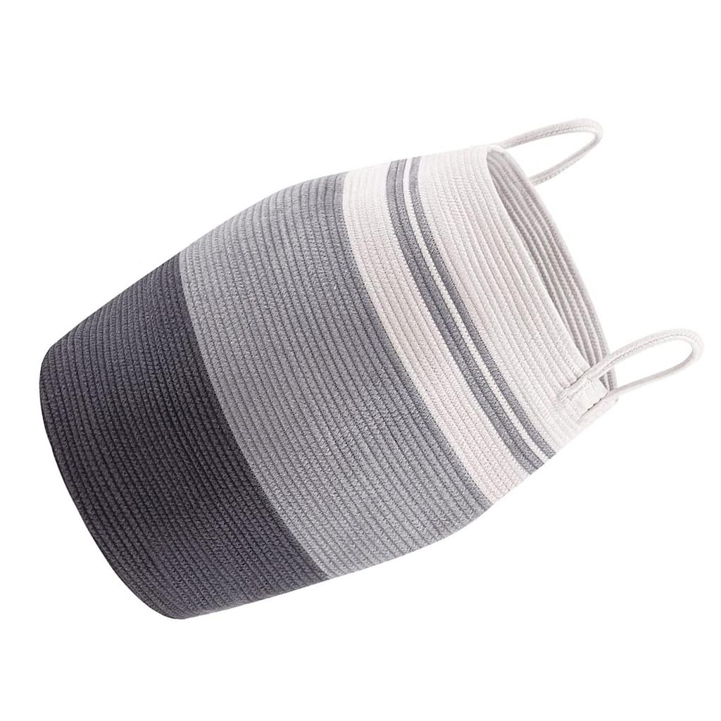 Корзина для белья, высокая хлопковая корзина для хранения, плетеная веревка, корзина для грязной одежды, игрушки