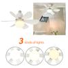 AC85V-265V 40W LED Fan Lamp Remote Control E27 Ceiling Fan with Timing Function for Home Offices Bedroom Kitchen