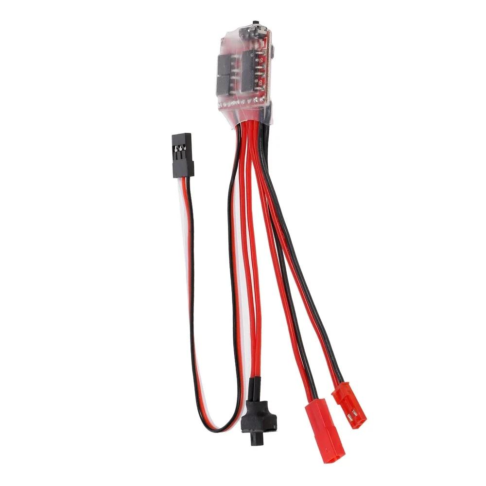 NEEBRC 30A Brushed ESC 4-8V Dual Way Brake Speed Controller for 1/16 1/18 1/24 RC Car Boat 370 380 390 Motor WPL HSP HPI Traxxas