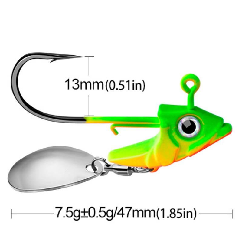 Proberos Jig018 Рыболовная приманка с джиг-головкой и мягкой рыбой Вес 7 г 10 г 15 г Идеально подходит для донной рыбалки в Северной Америке