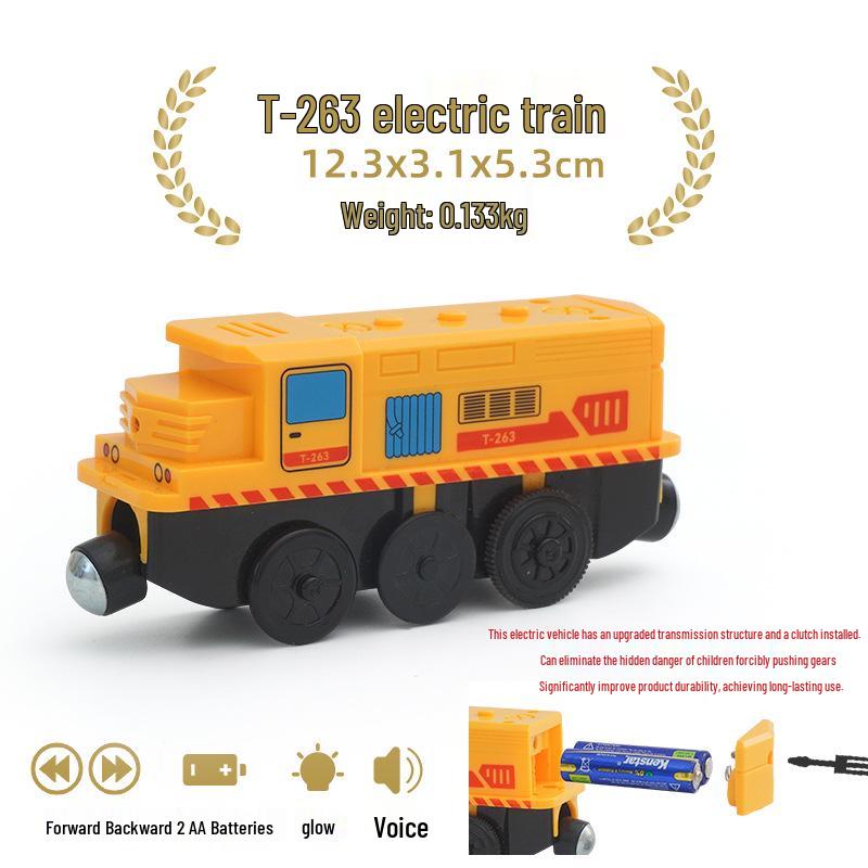 Электрический игровой набор «Поезд» для детей - Совместим с деревянными рельсами Thomas Brio Mi Rabbit