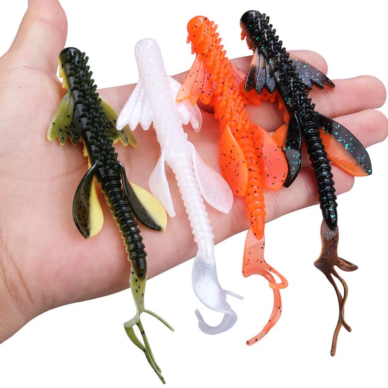 Мягкая рыболовная наживка, 1 шт., приманки для рыбы, голец, искусственные насекомые, черный окунь, сом