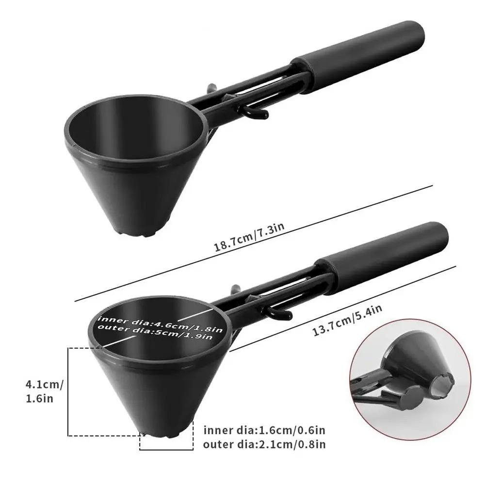 Spill-Proof Coffee Funnel Scoop Reusable Coffee Spoon Kitchen Gadget Measuring Spoon Dried Milk