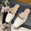Fashion 2025 New Summer Pearl Elegant Casual Sandals and Slippers Fashionable Comfortable Shoes