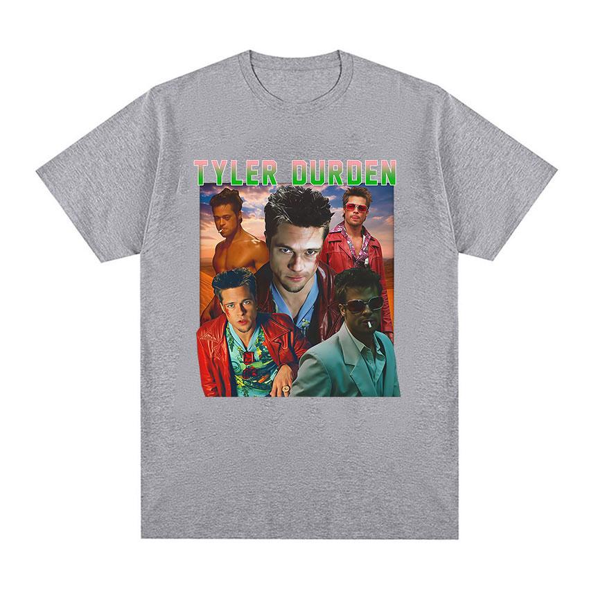 Tyler Durden Винтажная Графическая Футболка Женская Готическая Мода Футболки с Коротким Рукавом Повседневные 100% Хлопок Оверсайз Футболка Уличная Мода