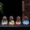 Керамические ornaments для сада бонсай с четырьмя монахами, альпинария, ландшафтный дизайн, большой объем