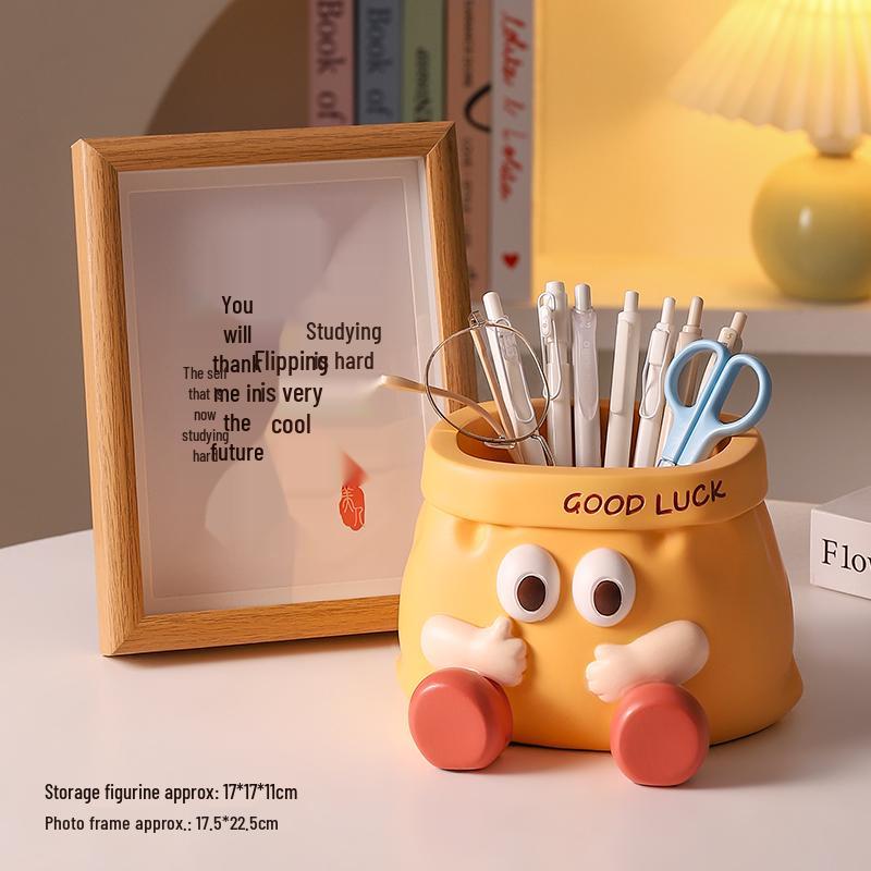 Goofy Cartoon Large Capacity Key & Pen Holder - Desktop Ornament & Gift for Graduation or Teacher's Day