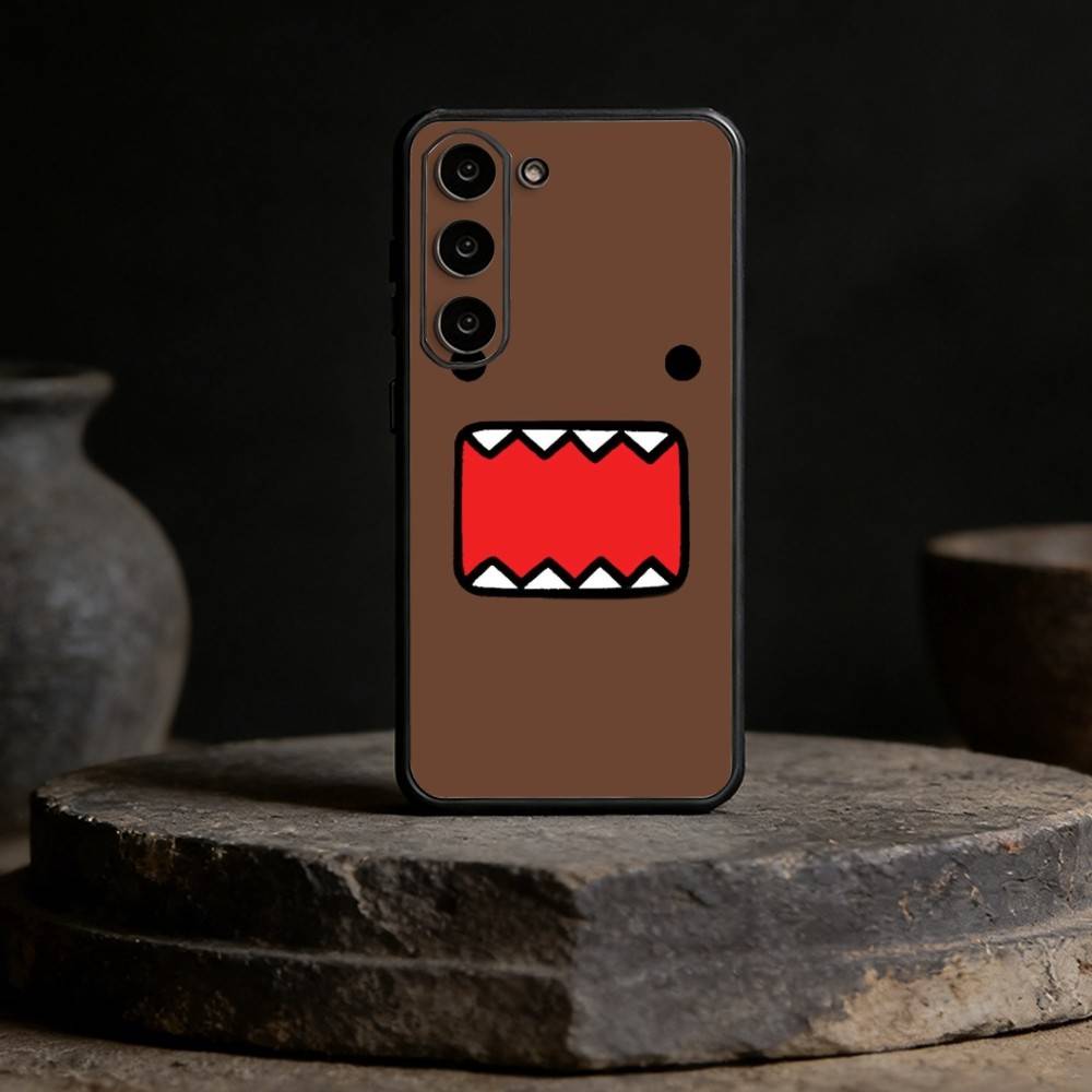 Милый Чехол для Телефона Domo-kun Чехол для Телефона Для Samsung Galaxy A20,21s,22,31,32,52,53,72,73,80,91 Мягкий Черный Корпус