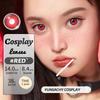FUNSACHY Cosplay Black White Contact Lenses for Eyes 1Pair Colored Anime Lens Eye Makeup Pupil Halloween Women Men's Accessories