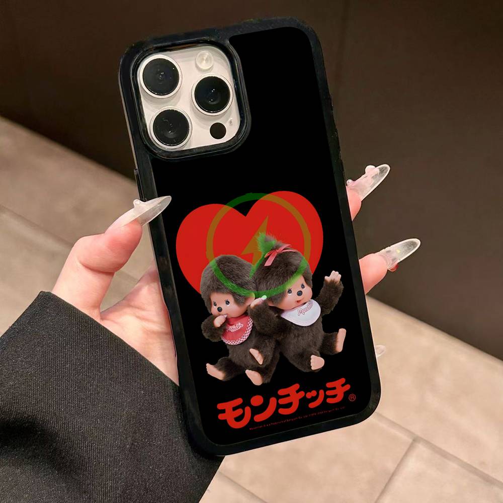 Cute M-monchhichis-s Magnetic Matte Phone Case For IPhone 16 17 15 14 13 12 11 For Magsafe Wireless Charge Cover