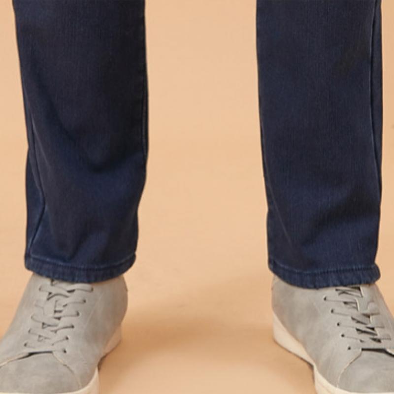 Bang Bang Men S Fleece Bonded Stretch Denim Navy