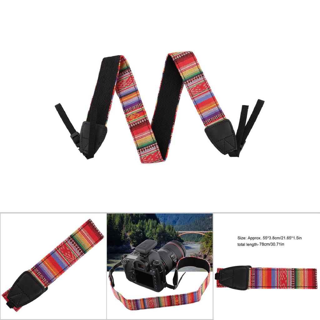 Универсальный регулируемый винтажный модный ремень для камеры на плечо и шею(204)