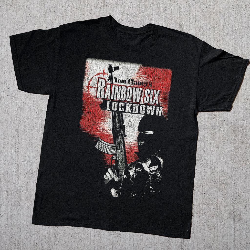 2005 Rainbow Six Lockdown Xbox T-Shirt Vintage Video Game Graphic Tee S-5XL