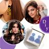 118Pcs Plastic Cutters Sets 18 Shapes Clay Cutters with Earring Hooks Jump Rings Clay Scrapers for Earring Jewelry
